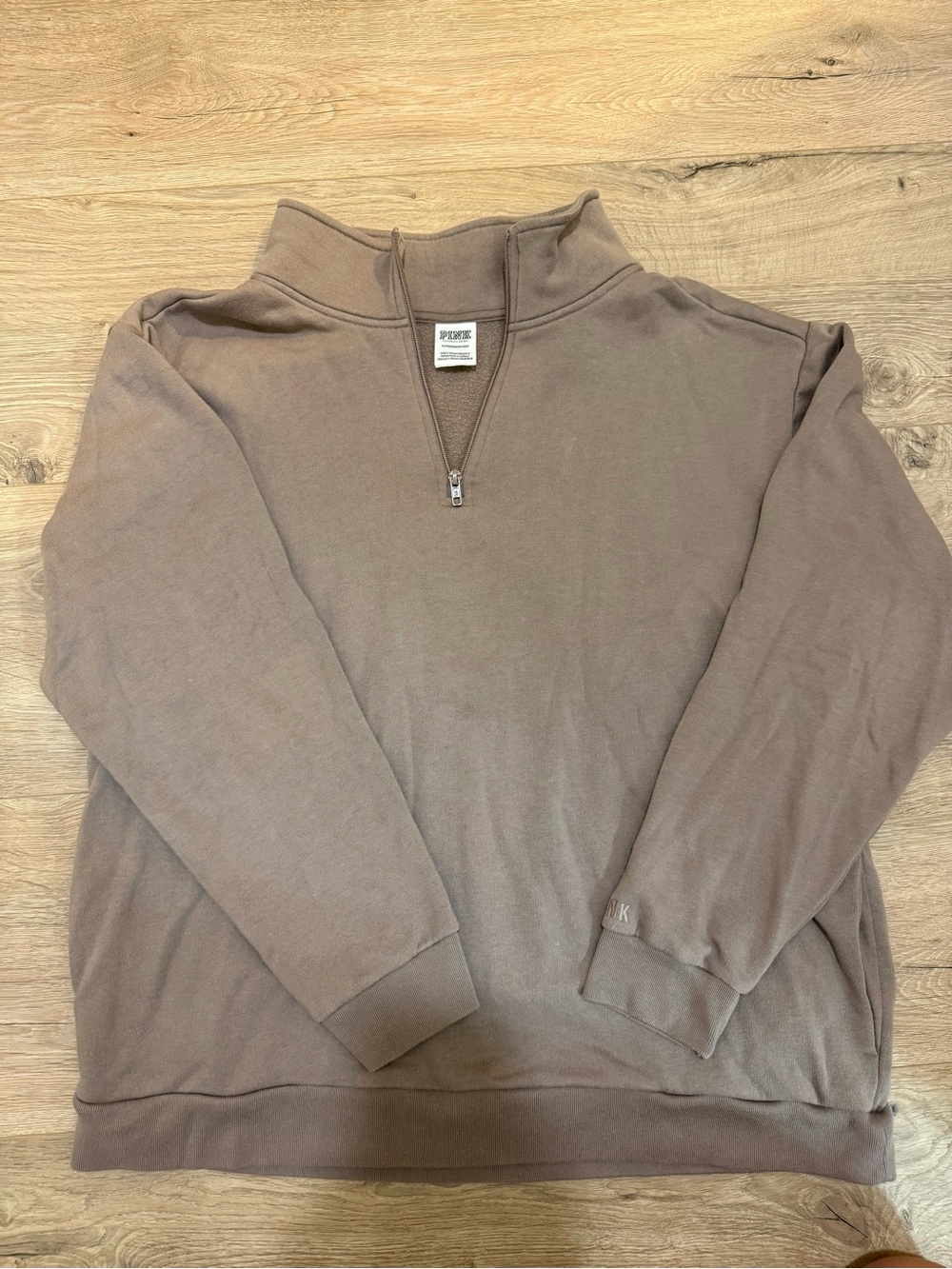 PINK Victoria's Secret Men's Half-Zip Sweater - Taupe